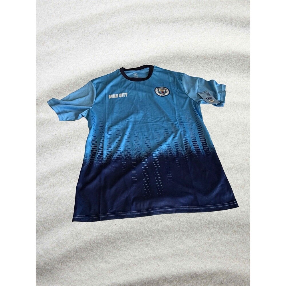 NWT Manchester City Soccer Jersey "Sublimation Logo" Men's Large Soccer Jersey